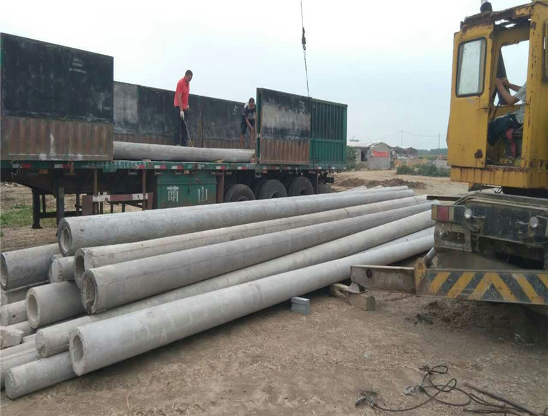 正大水泥電線桿施工現(xiàn)場