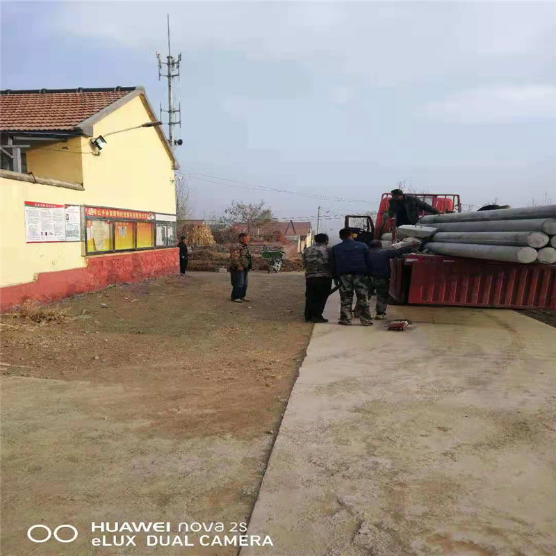 發(fā)往日照莒縣二十根12米預(yù)應(yīng)力電線桿客戶反饋